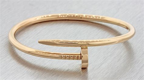 bracelet cartier clou or|authentic cartier nail bracelet.